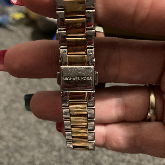 Michael Kors Silver & Rose Gold Watch - Picture 2 of 5